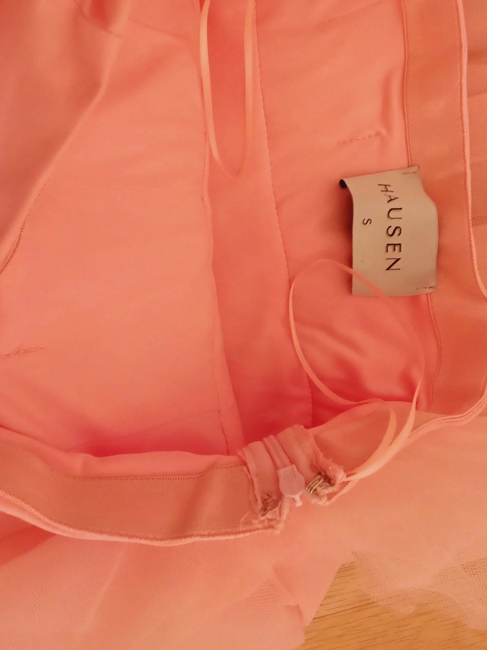 Hausen Pink Tulle Ruffle Mini Dress Size S - Picture 10 of 15